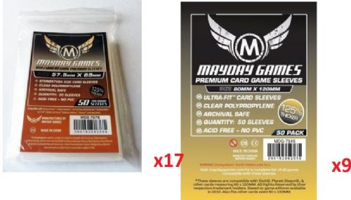 Mayday Games Premium sleeves bundle for Vantage (7078x19, 7146x9)